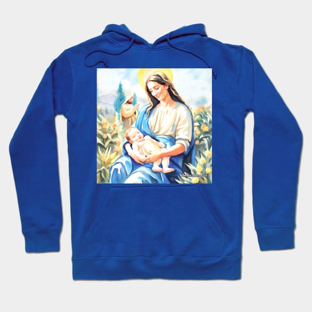 Nativity - The Holy Family Hoodie by Andrea Matarazzo